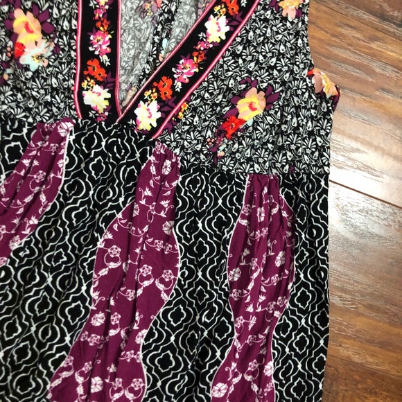 Free People Dream Darlin Deep V Tank Top Sz M - Picture 5 of 9